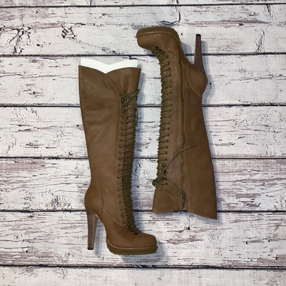 Knee high Steve Madden classy cognacle